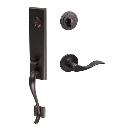 SURE-LOC HARDWARE Sure-Loc Hardware Solitude Handleset, Snowbird Handleset Trim, Vintage Bronze, Right Hand SL507-SB-RH 11P